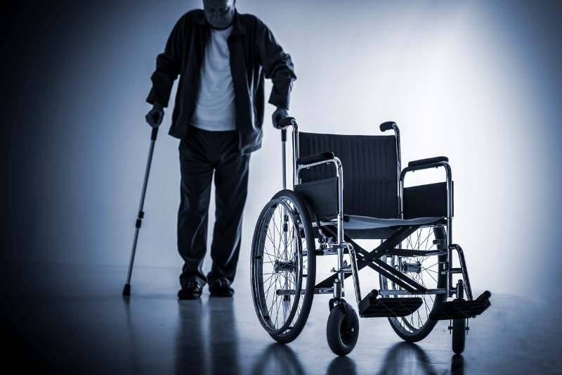 image of an injury victim with a disability
