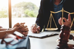 Person talking to Lawyer about Nursing Home Abuse in Washington IL